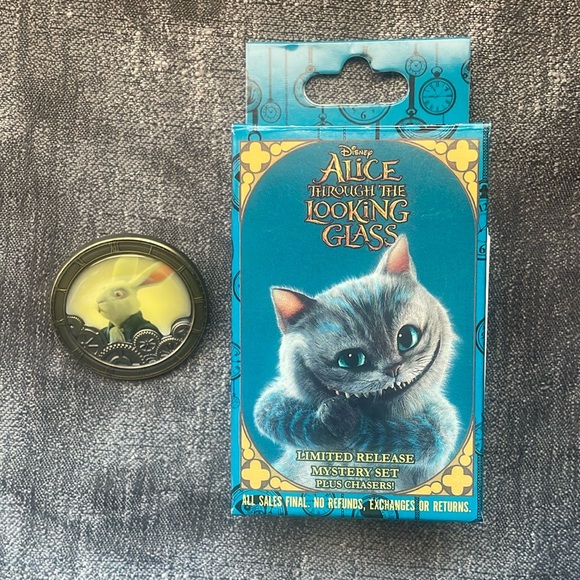 Alice Through the Looking Glass Mystery Collection - White Rabbit Pin - Picture 1 of 4